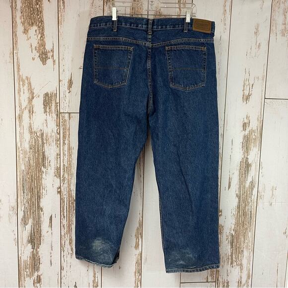C.E. Schmidt Relaxed Fit Jeans. Size 42X30. In excellent condition! Wear on hem - Picture 3 of 8